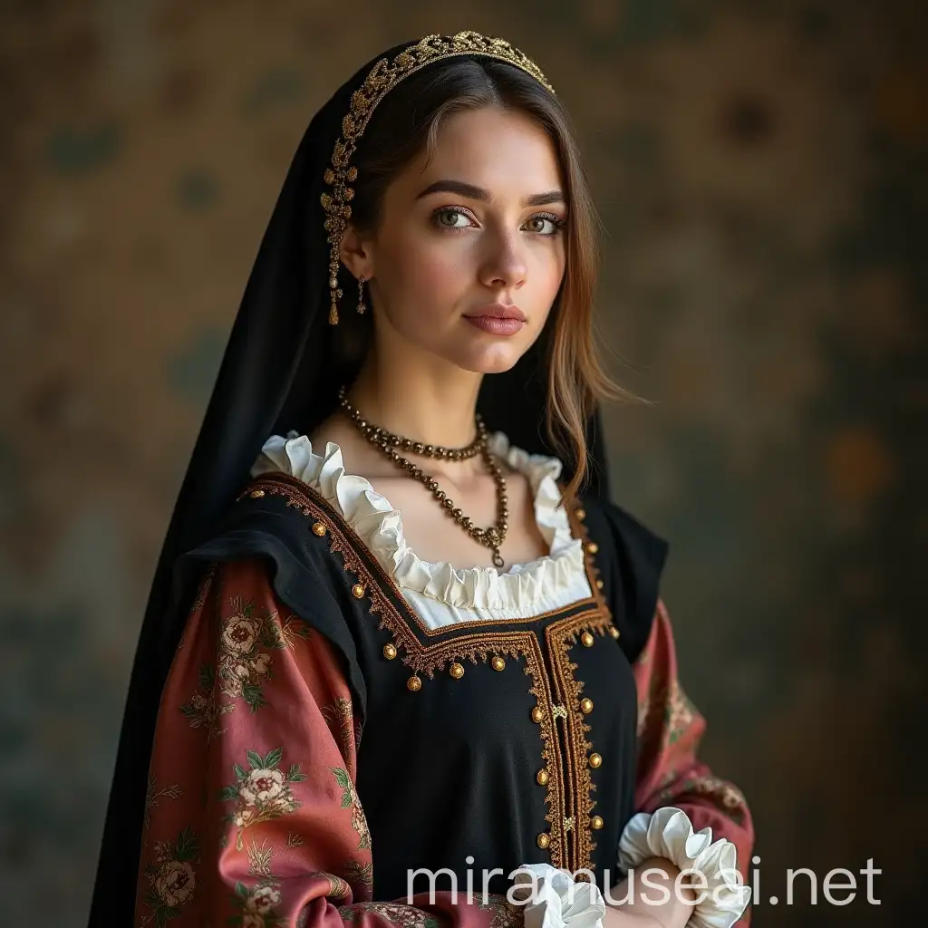 Medieval Women in Elegant Attire