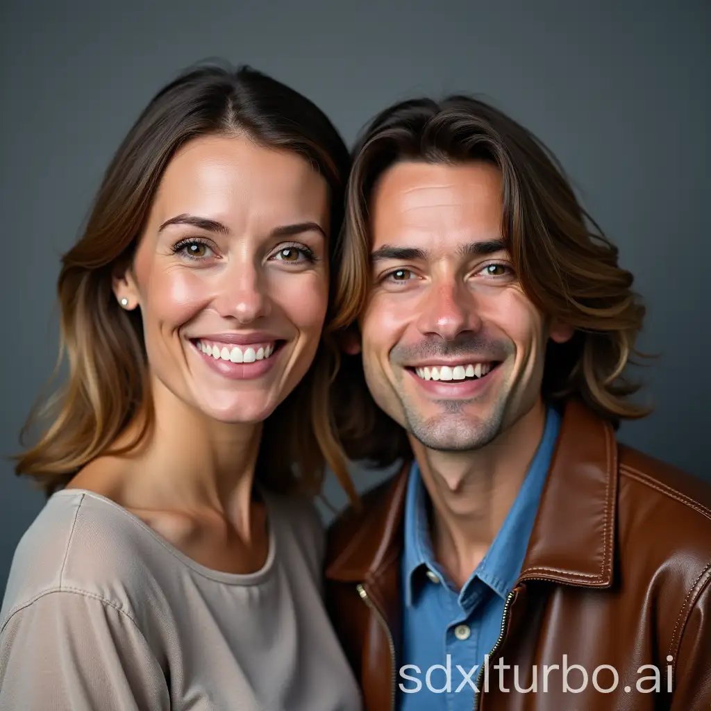 Confident-Man-and-Woman-Portrait-with-Neutral-Gray-Background