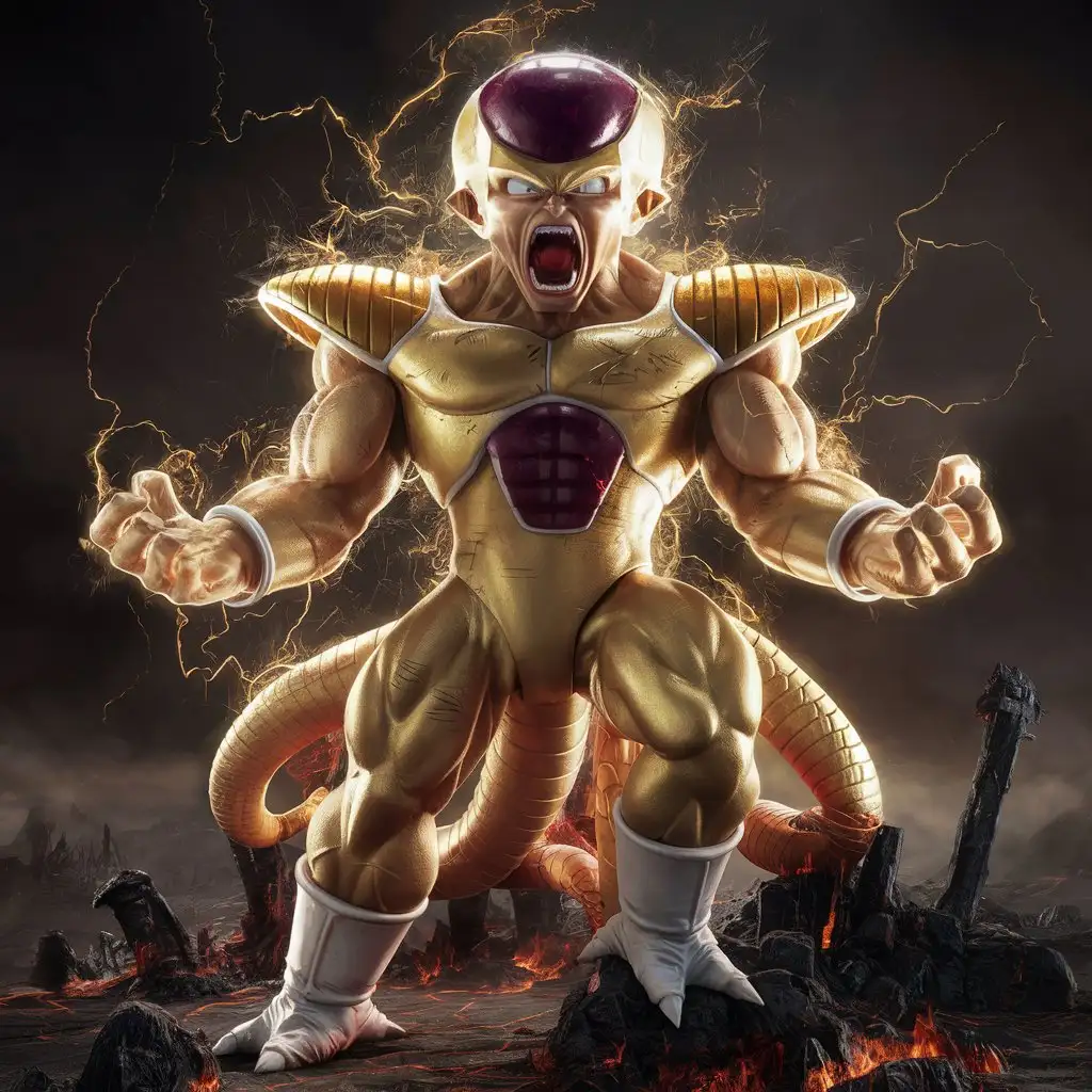 Furious Frieza in Rage Powerful Dragon Ball Z Villain