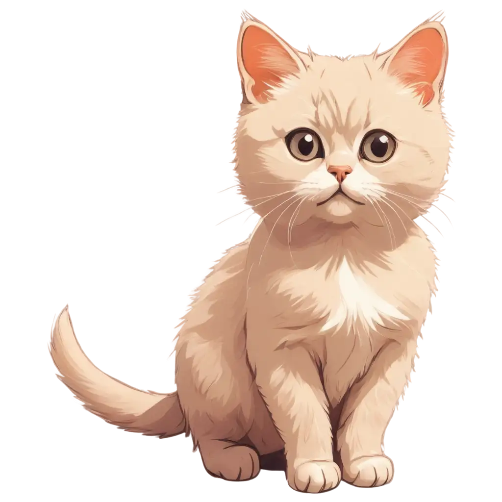 Cute-Cat-Line-Drawing-PNG-for-Creative-and-Professional-Use