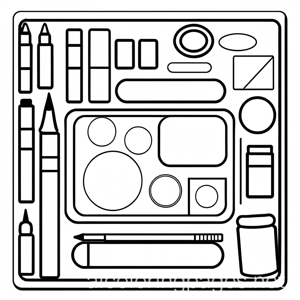 Simple-Coloring-Page-for-Kids-Cute-Cosmetics-Set-Icon