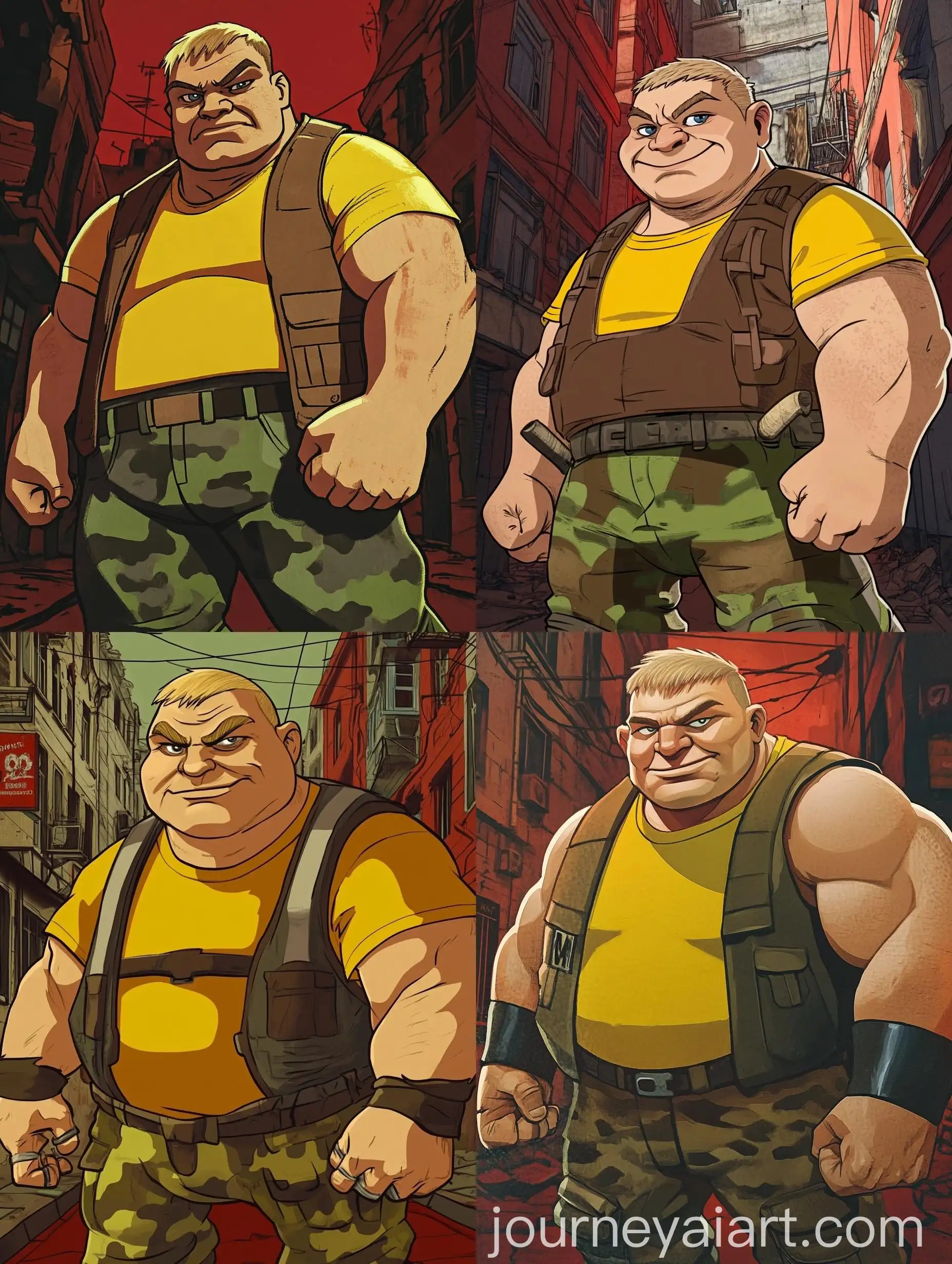 Rugged-Man-in-Camouflage-on-PostApocalyptic-Street