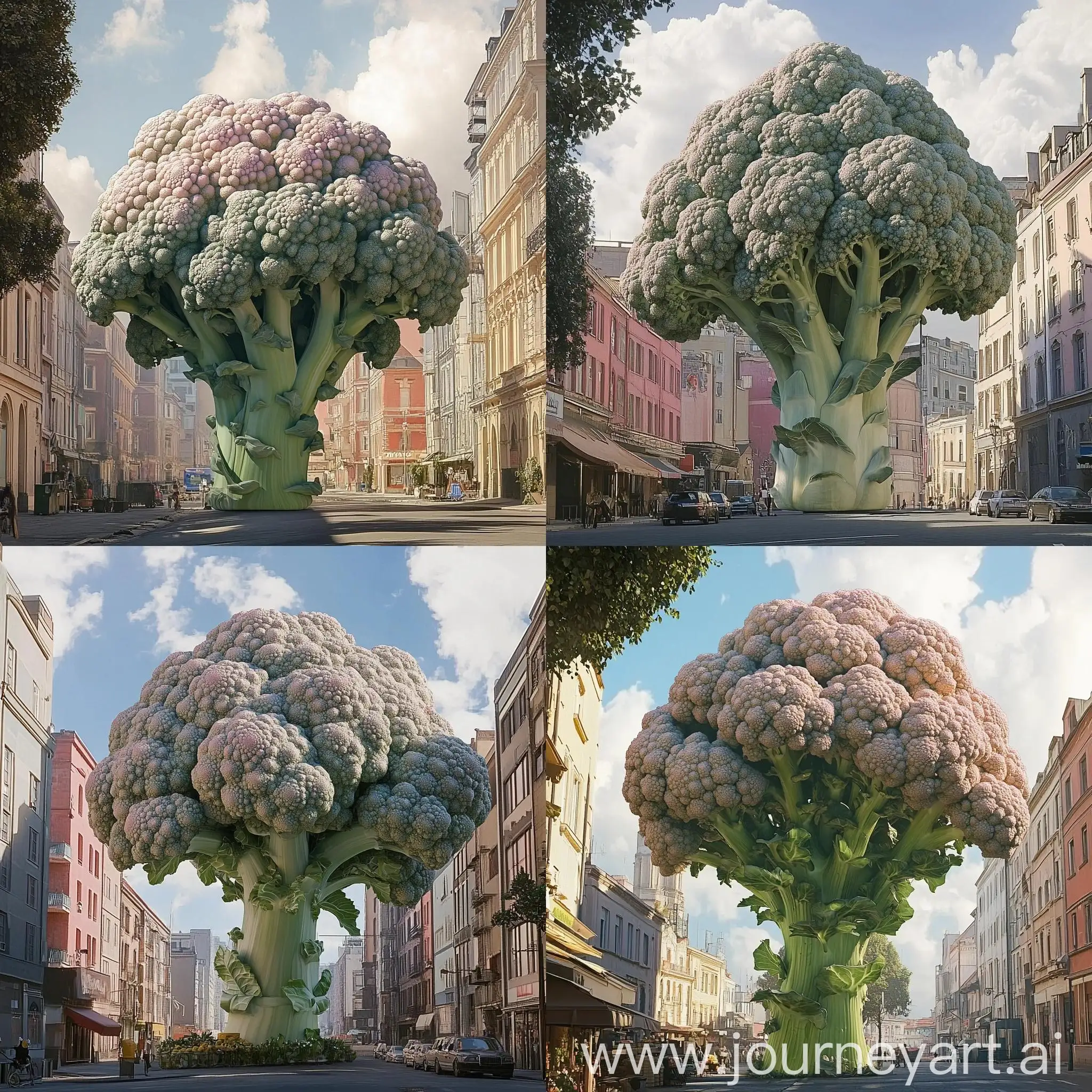 Giant-Broccoli-in-a-Cityscape-on-a-Sunny-Day-Photorealistic-Detail