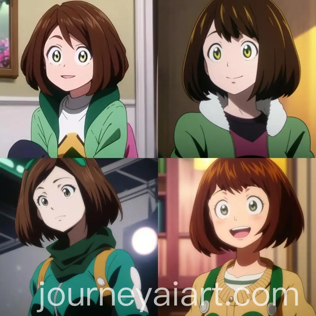 Anime-Style-Girl-with-Short-Chocolate-Brown-Hair-and-Green-Eyes-in-Casual-Yellow-Cardigan