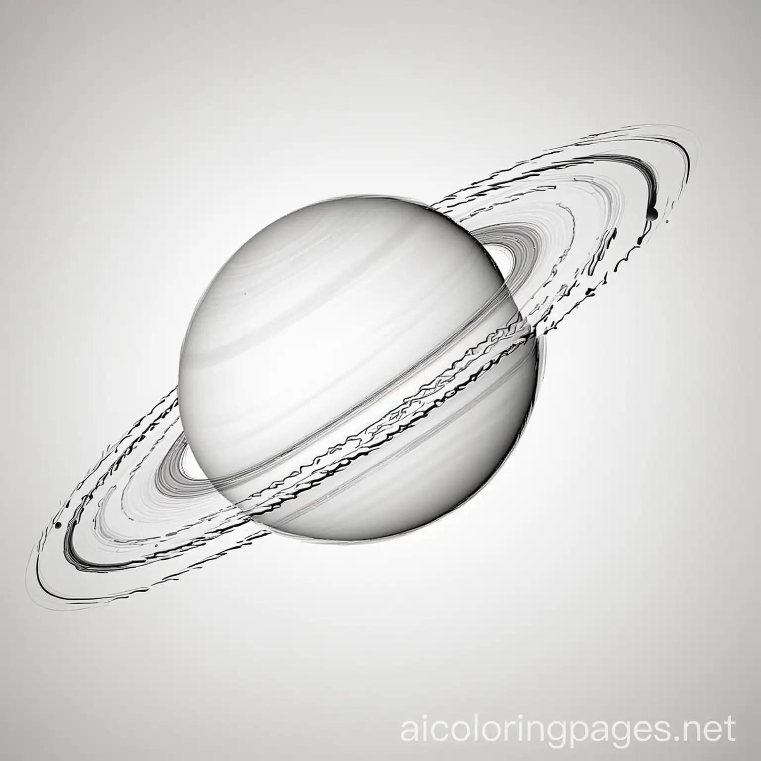 Saturn-Planet-Coloring-Page-with-Rings-in-Black-and-White