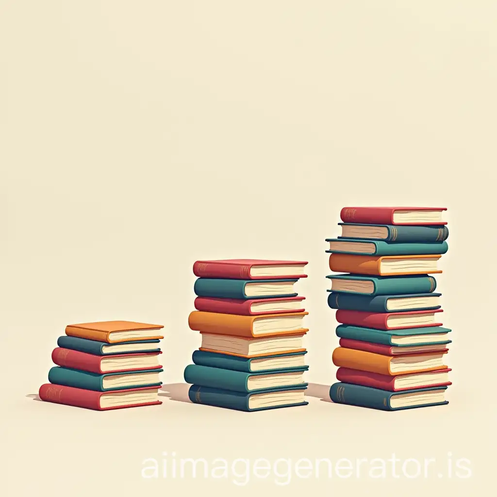 Three-Book-Piles-of-Different-Sizes-RepresentAI-Art-Prompt-Expansioning-Percentage-Distribution