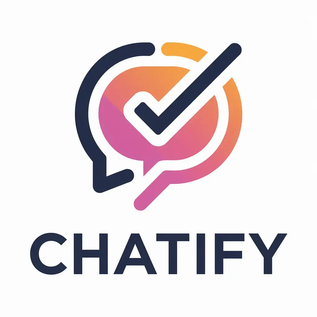 a vector logo design,with the text "Chatify", main symbol:Chat,Moderate,be used in Technology industry,clear background