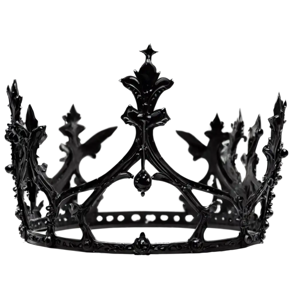 Black-Crown-PNG-Image-Elevate-Your-Designs-with-HighQuality-Graphics