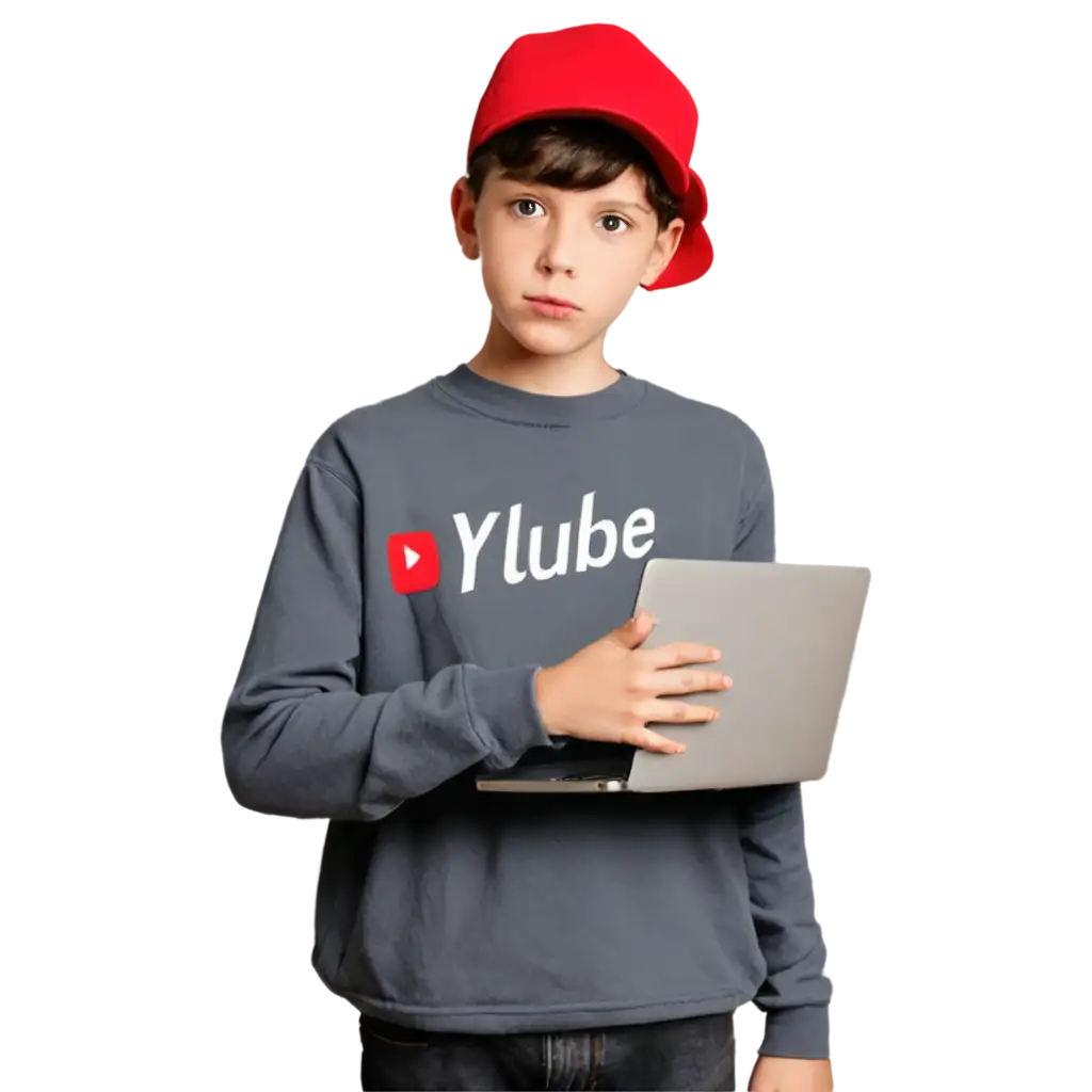 Dynamic-PNG-Image-of-a-Boy-Stealing-a-Laptop-from-the-YouTube-Logo