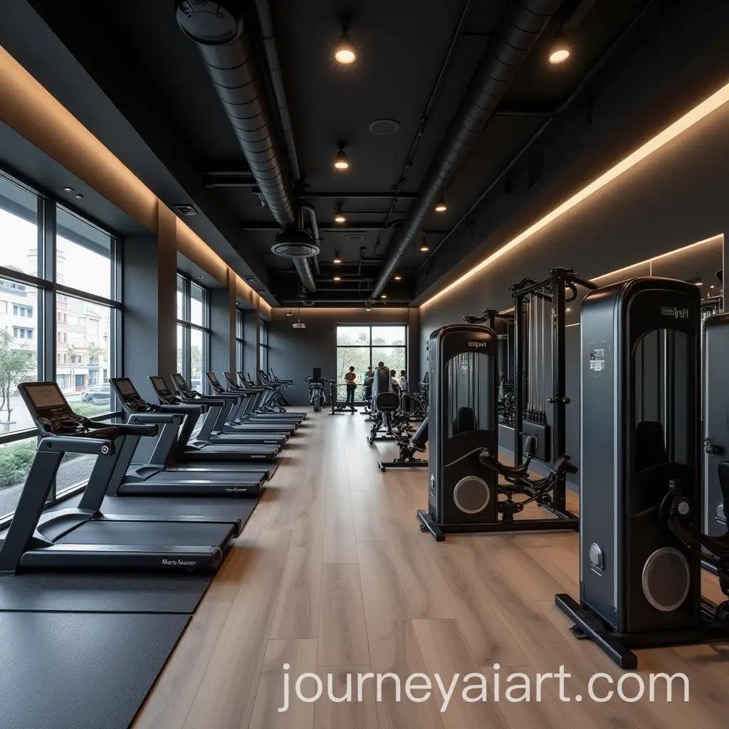 Modern-Hotel-Gym-Interior-with-Black-and-Grey-Theme