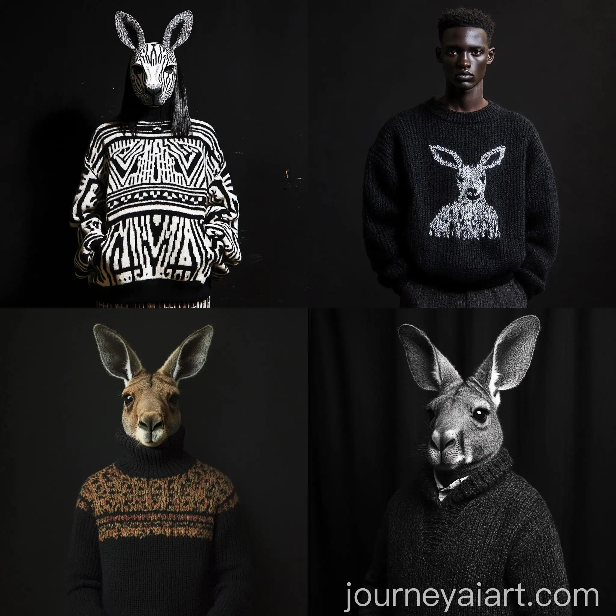Person-Wearing-Kangaroo-Sweater-in-Black