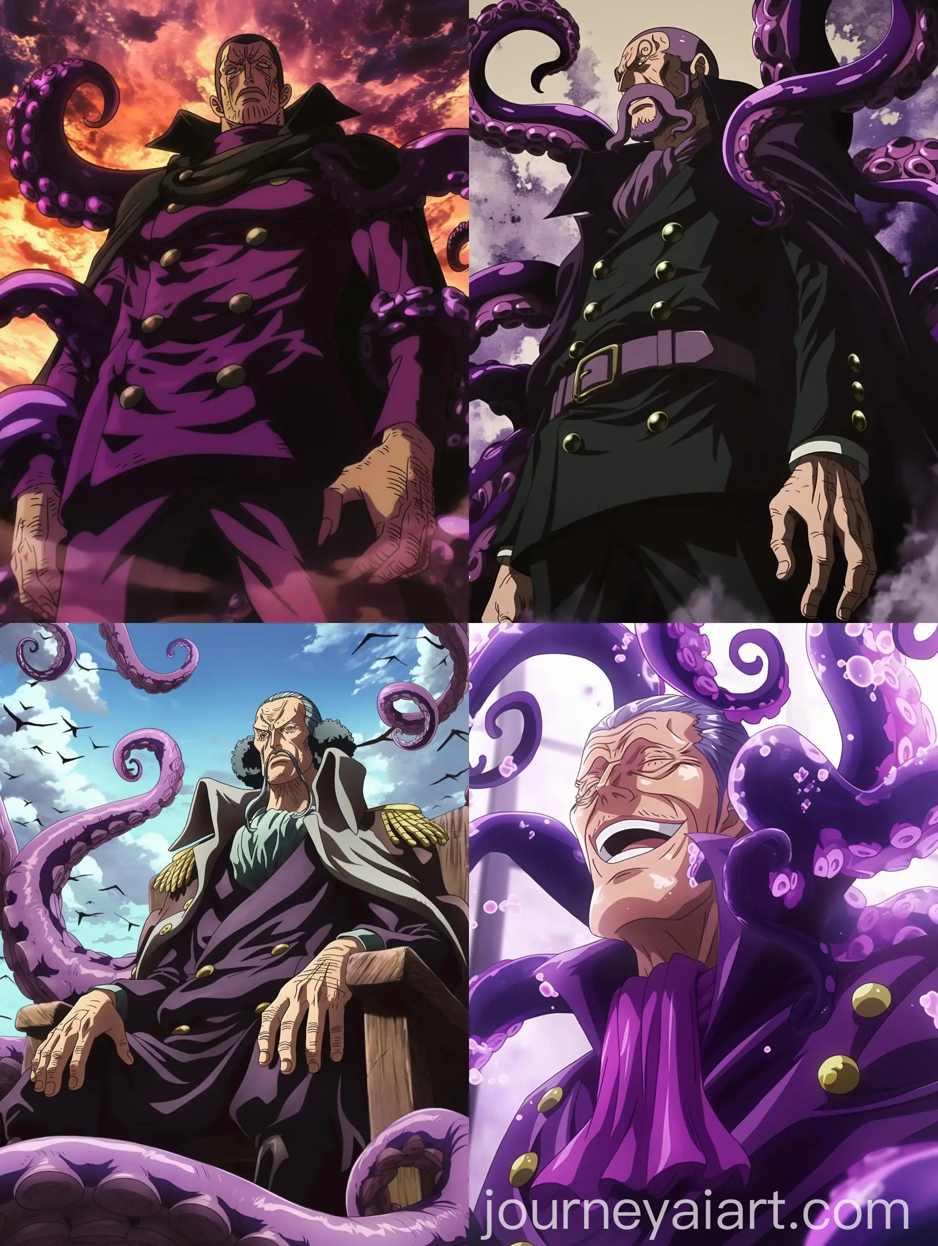 Purple-Octopus-Man-Anime-Character-Fullbody-Portrait