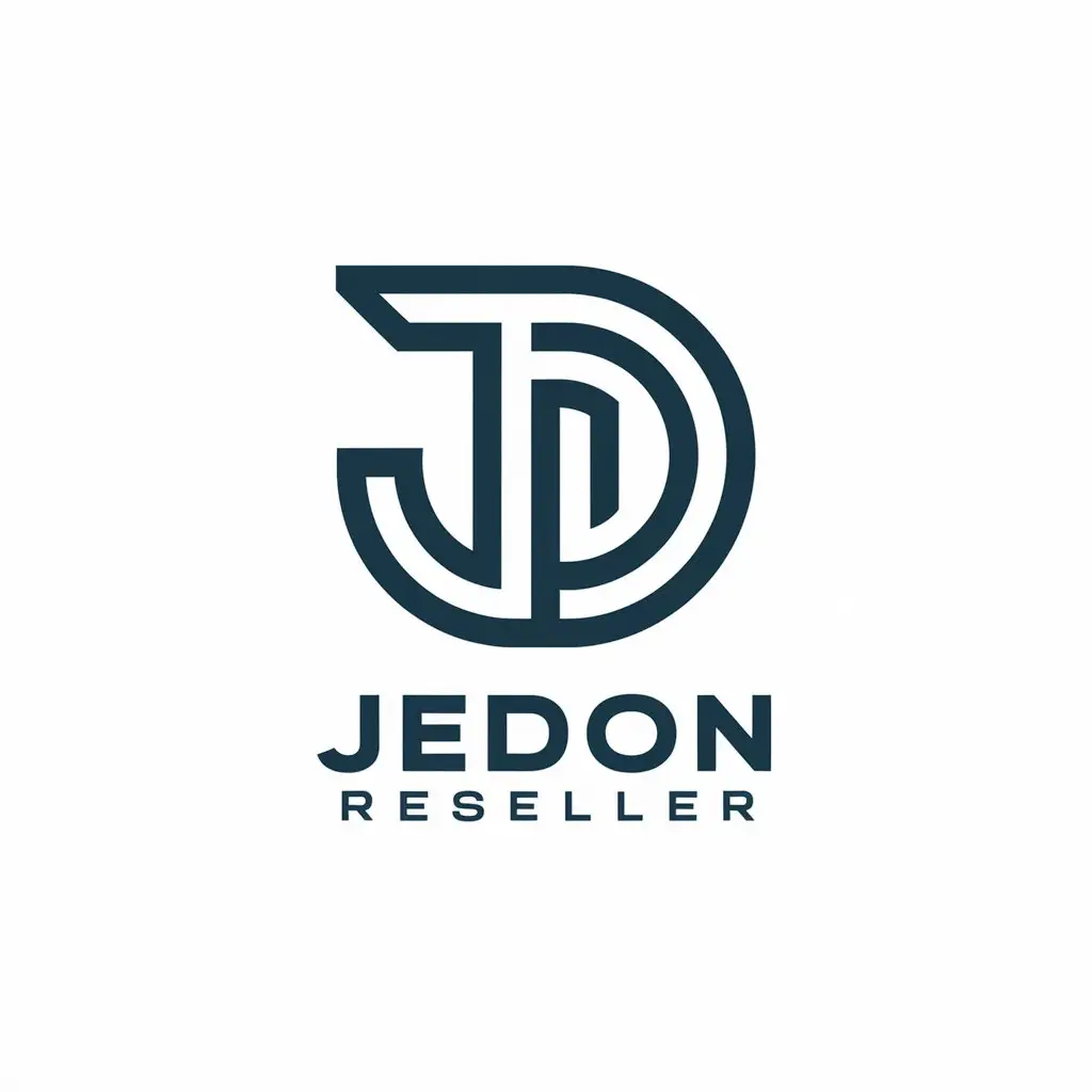 LOGO Design for JeDon Reseller Vector with JD Symbol for Internet Industry