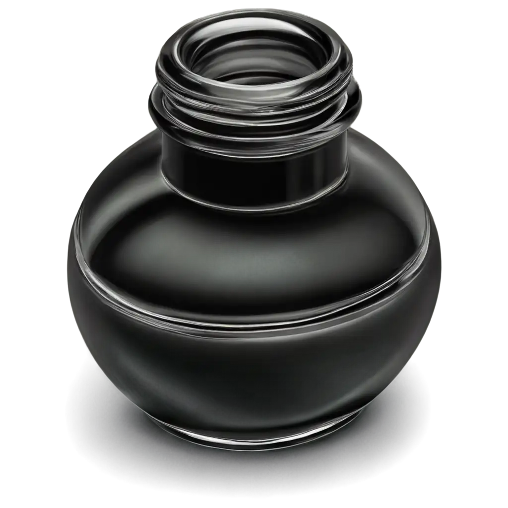 RealPNG-Image-Usage-Scenariosistic-Glass-Ink-Pot-PNG-Image-for-HighQuality-Art-and-Design-Projects