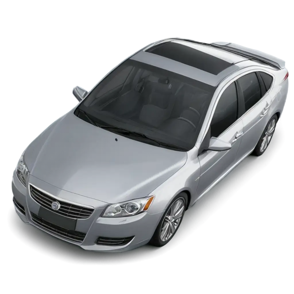 HighQuality-Silver-Sedan-PNG-Image-Realistic-Car-View-from-Above