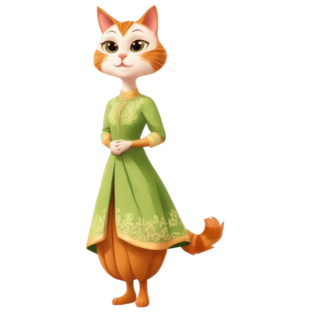 Traditional-Dress-Cartoon-PNG-Image-Customizable-Artwork-for-Cultural-Illustrations