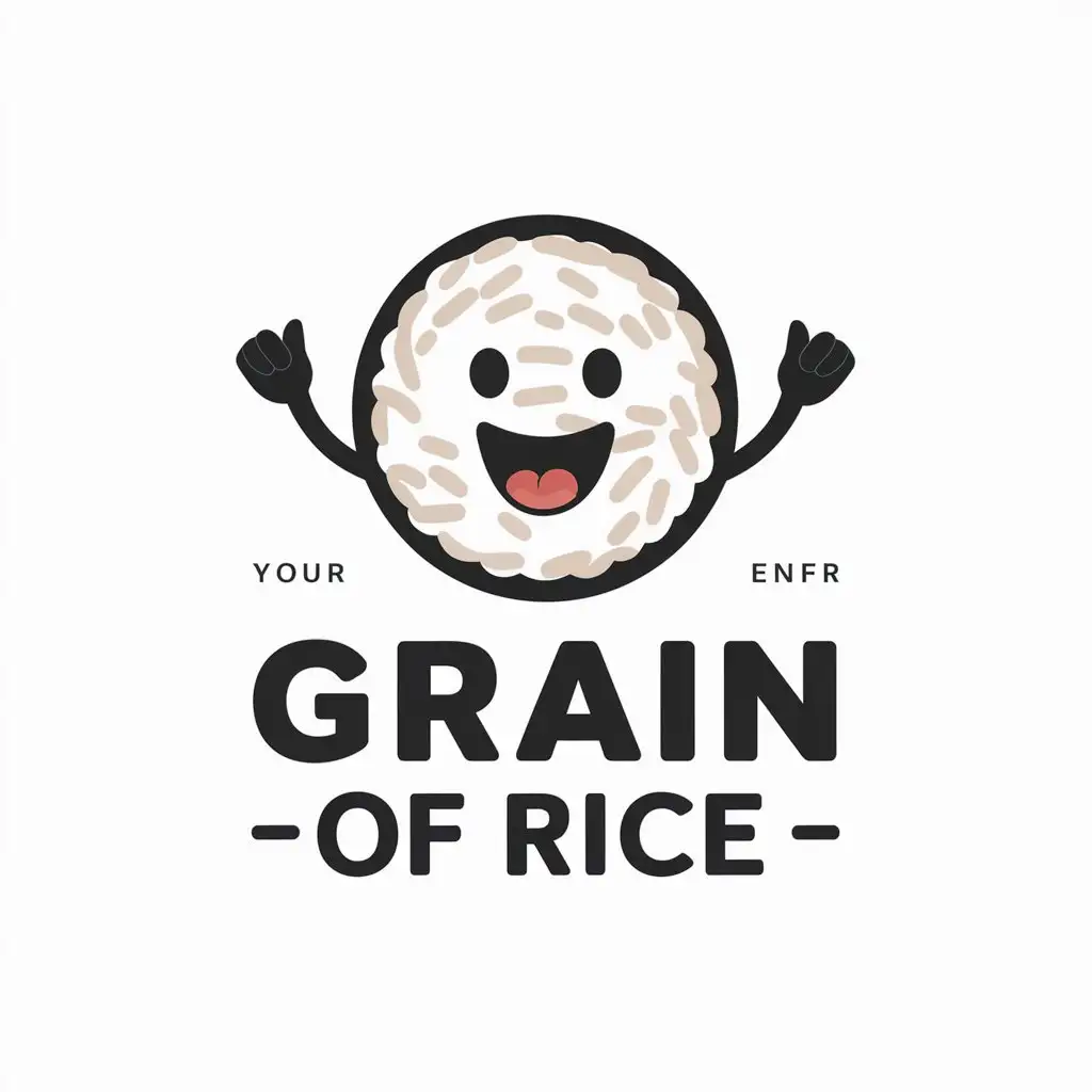 LOGO-Design-for-Grain-of-Rice-Minimalistic-Funny-Video-Theme-with-Clear-Background