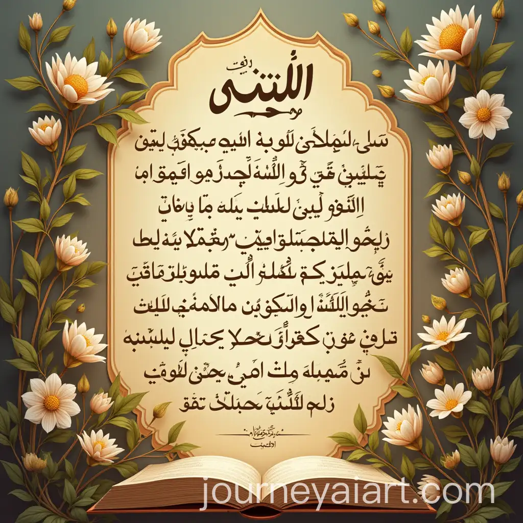 Beautiful-Arabic-Calligraphy-of-a-Prayer-for-Mercy-and-Strength