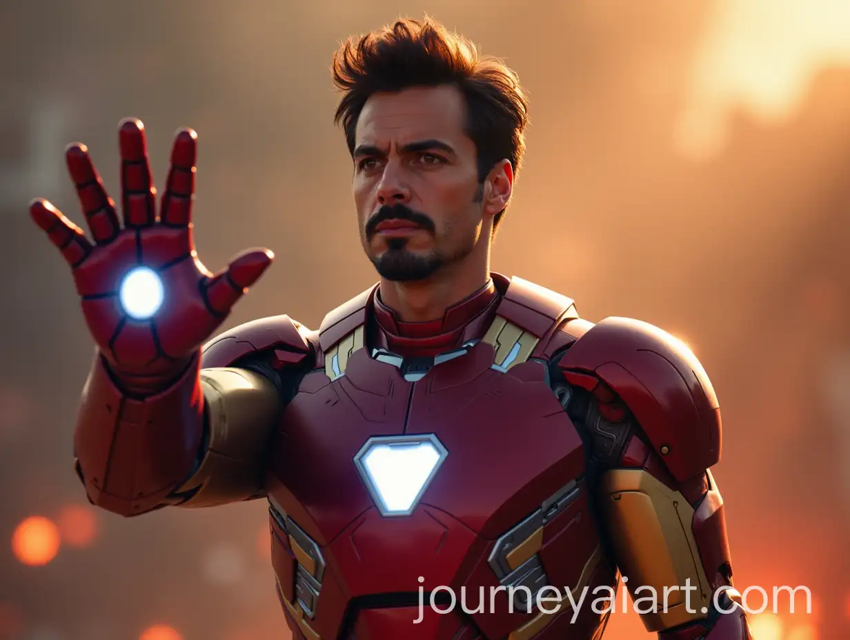 Iron-Man-Holding-the-SADAF-Word-in-a-Powerful-Pose