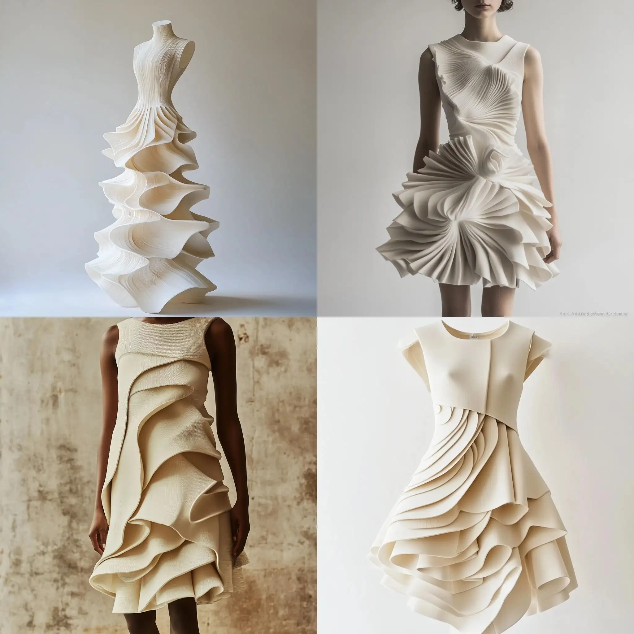 Evolutionary-Minimalism-Sculptural-Dress-in-Organic-Growth-Inspired-Design