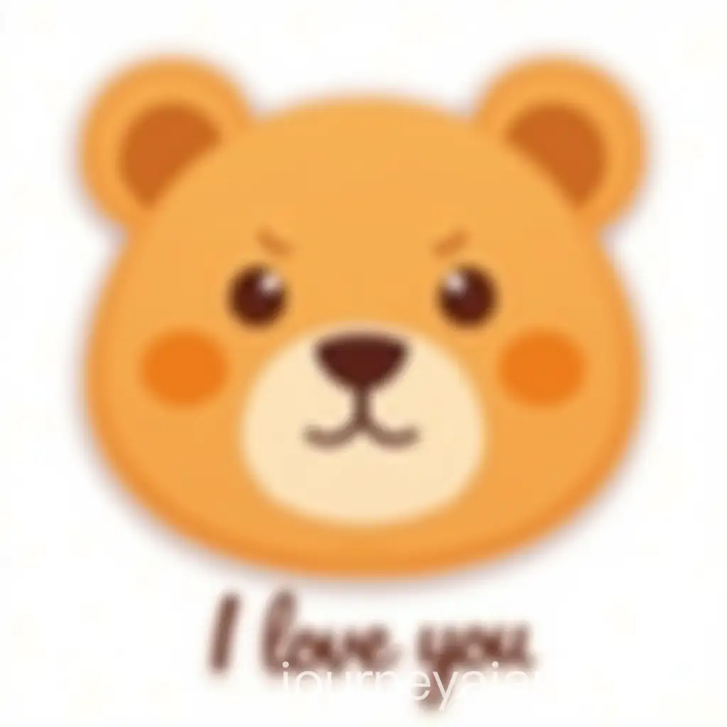 Cute-Bear-Head-Sticker-Illustration-with-I-Love-You-Text-Warm-Cartoon-Design