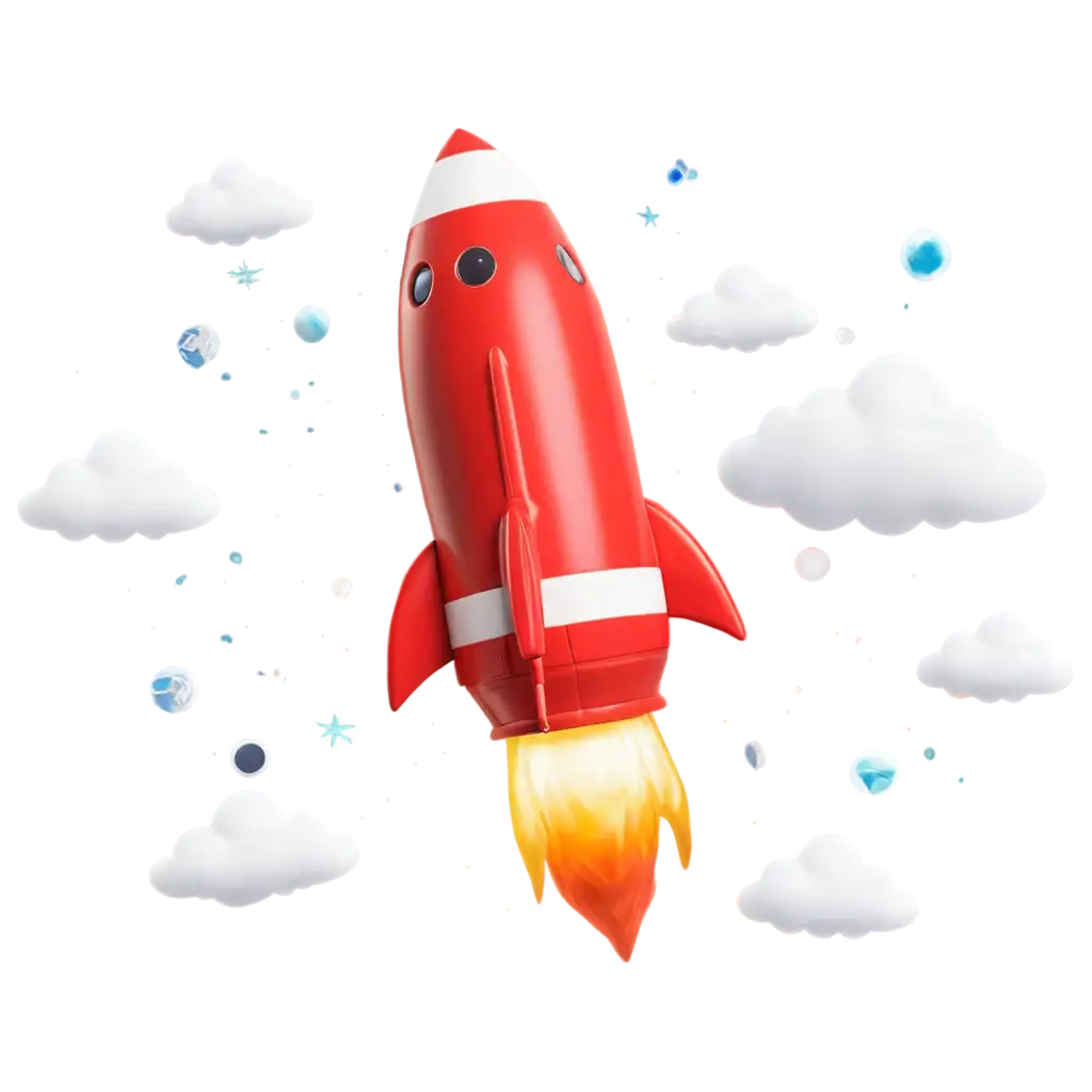 3D-Shared-Hosting-Cloud-with-Rocket-PNG-Image-Enhance-Your-Digital-Presence