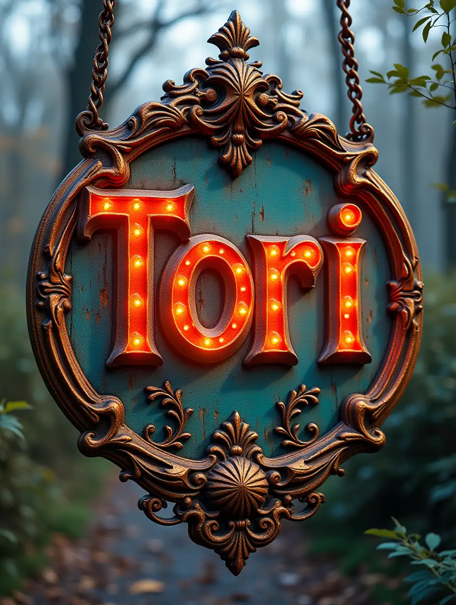 A magnificent sign saying Tori