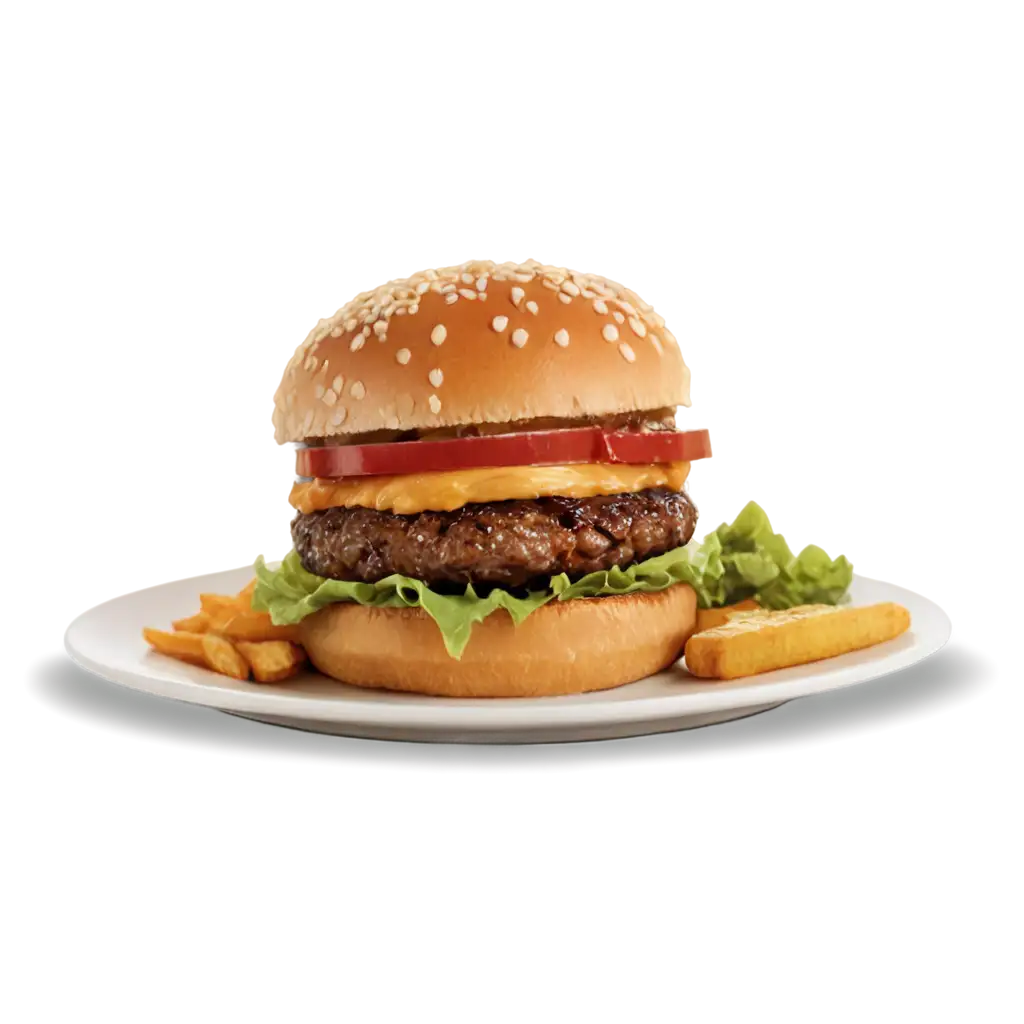 Delicious-Burger-PNG-Image-Perfect-for-Your-Digital-Creations