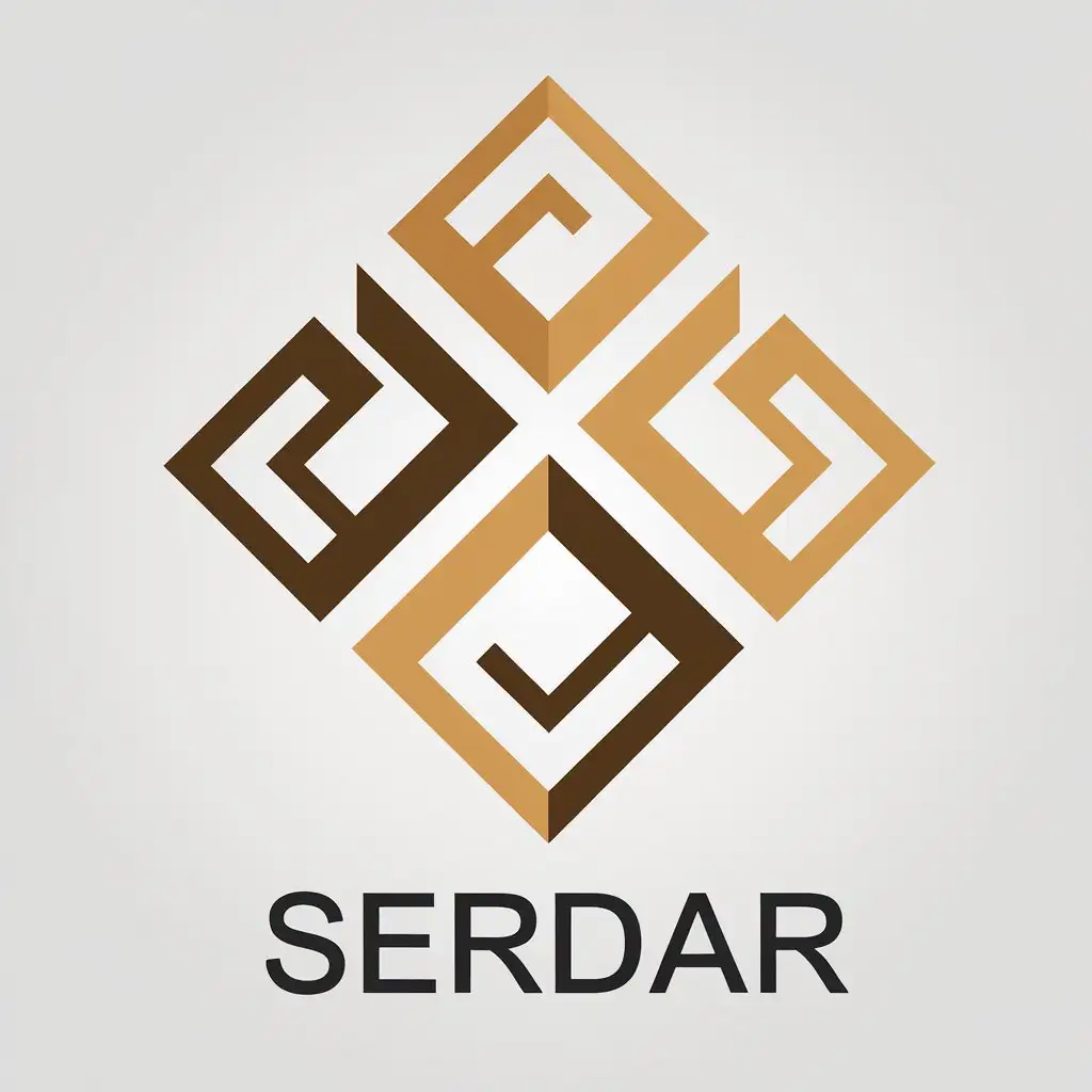 a vector logo design,with the text "Serdar", main symbol:Obshchee,complex,be used in Market industry,clear background