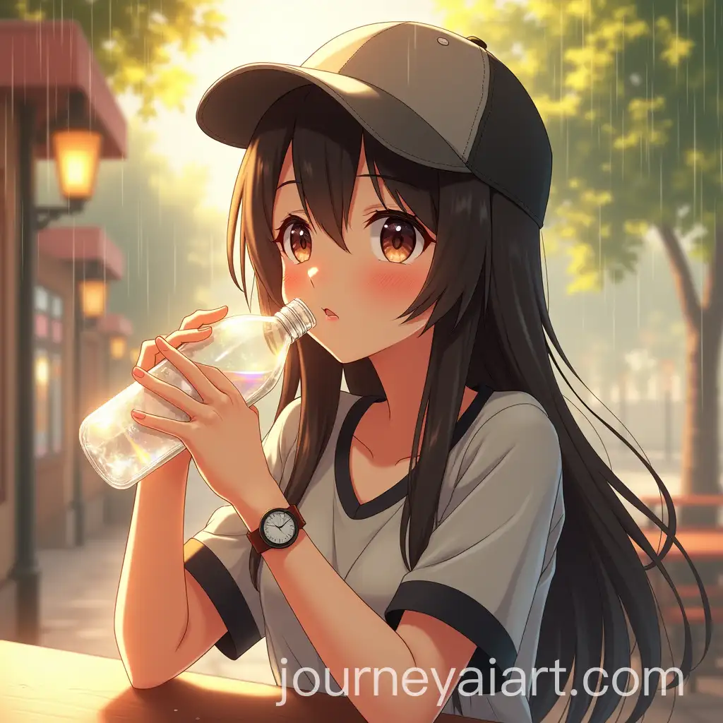 Young-Asian-Anime-Girl-Enjoying-a-Drink-in-a-Serene-Outdoor-Setting