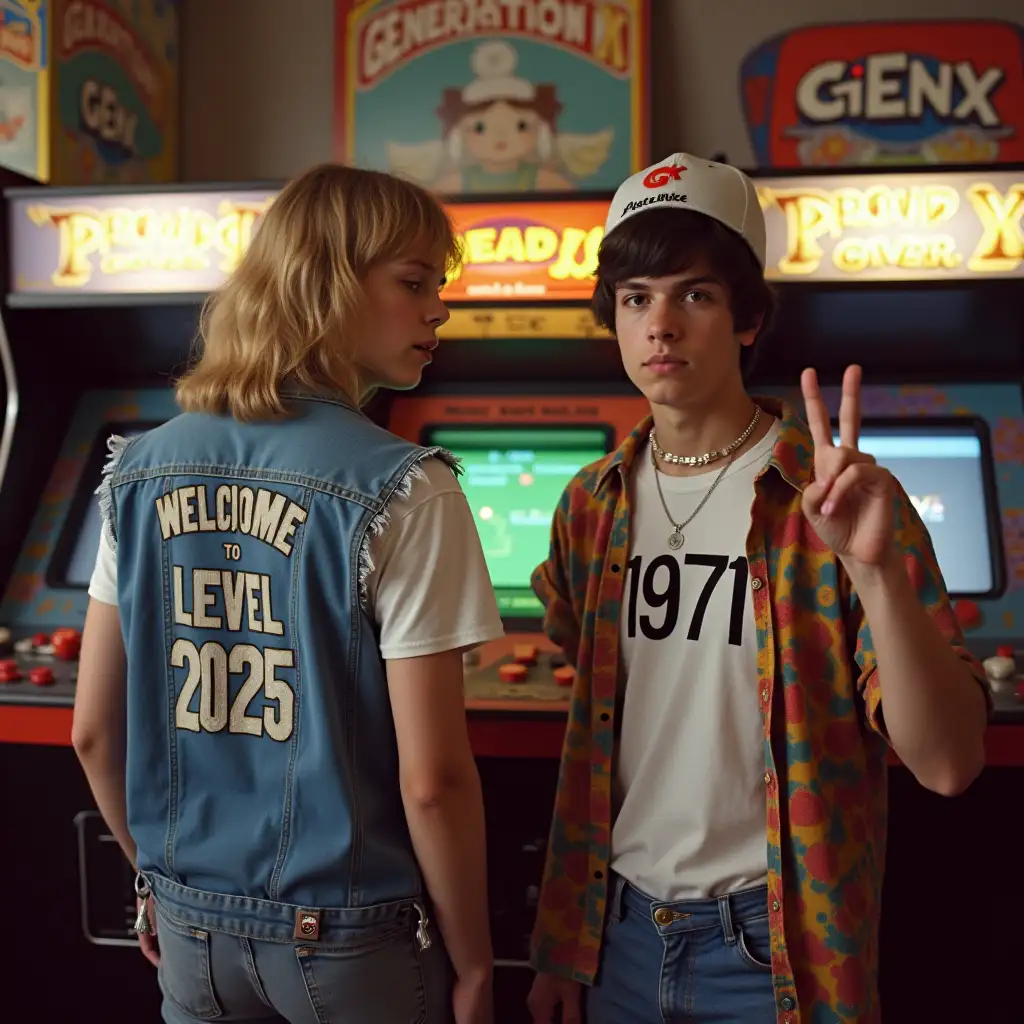 Teenagers-in-1980s-Arcade-with-GENERATION-X-Machine-and-Retro-Fashion