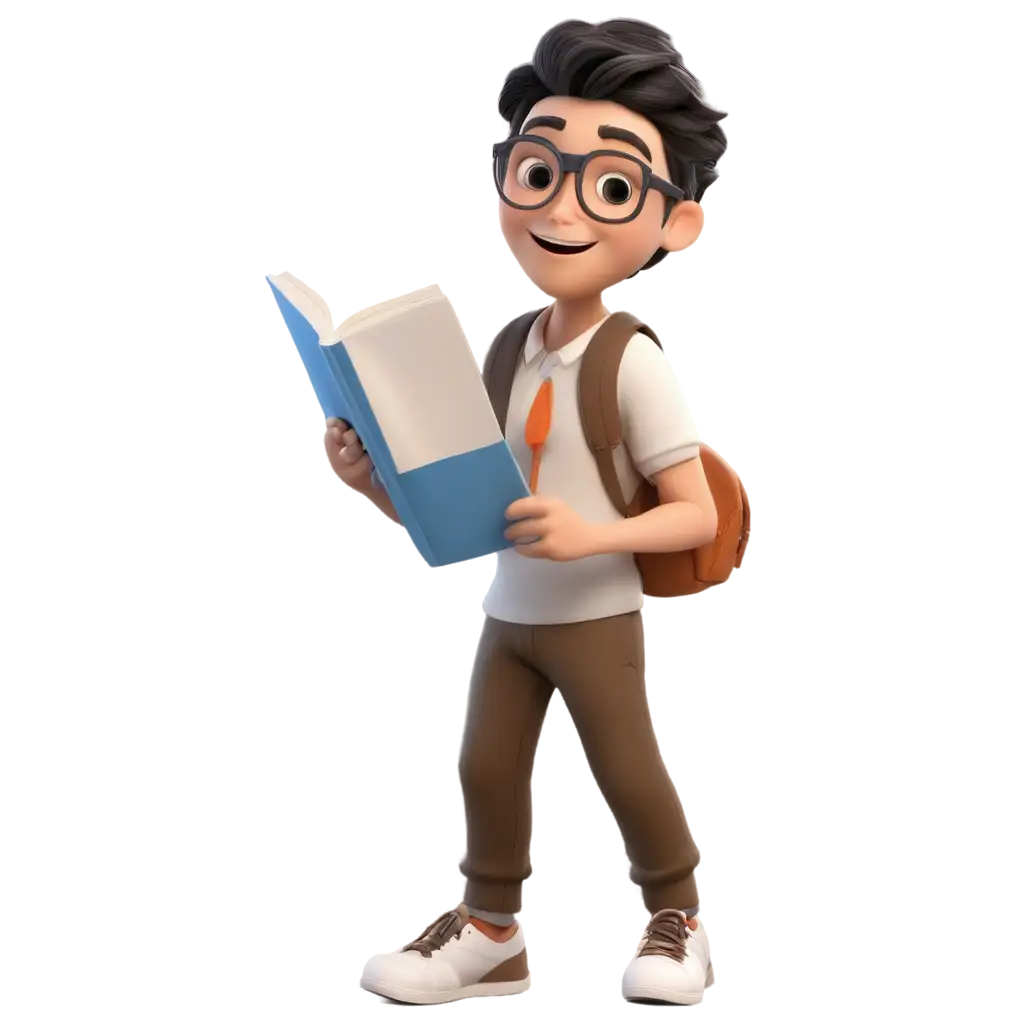 3D-Cute-Student-Reading-Book-PNG-Image-Engaging-Visual-for-Educational-Content