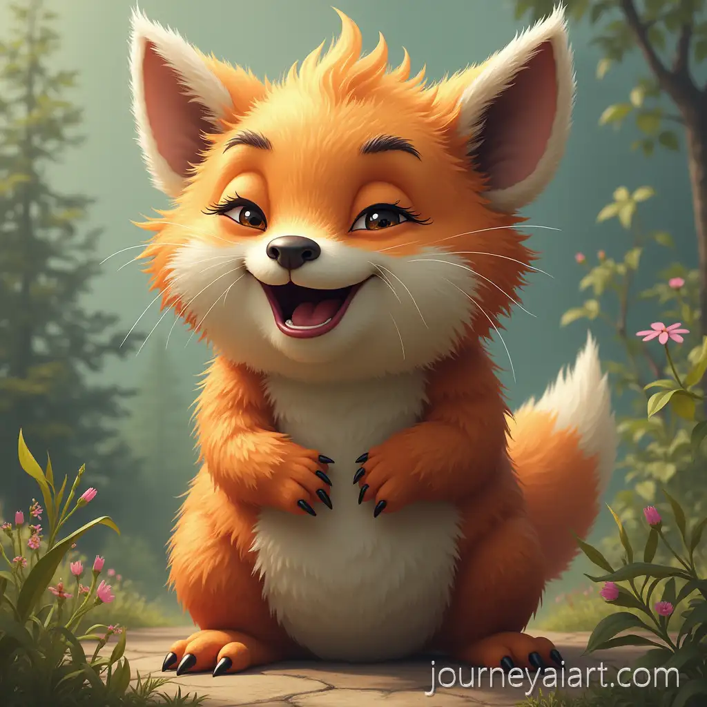 Realistic-Humorous-Animal-Illustration-with-Playful-Expression-and-Text