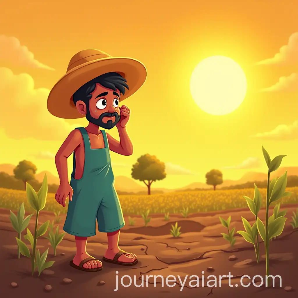 TAI-Image-Prompt-Expansionired-Indian-Farmer-Working-in-a-Blazing-Sun-in-a-Cartoon-Style-Field-Scene