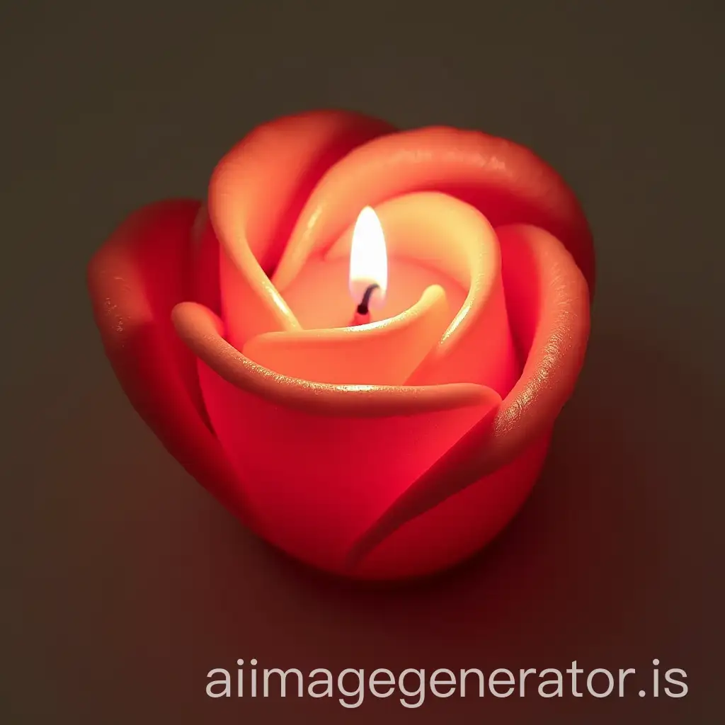 Elegant-RoseShaped-Candles-for-Romantic-Ambiance