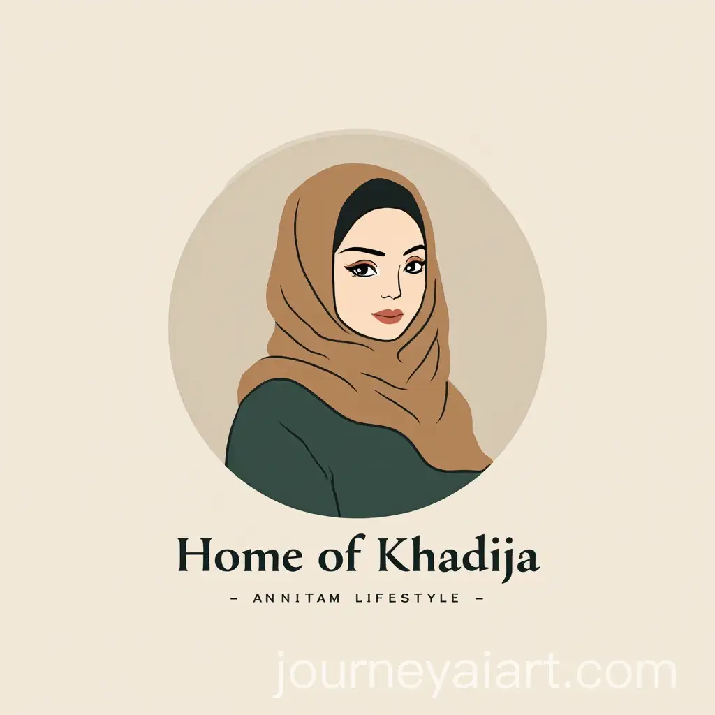 Logo-Design-for-Muslim-Lifestyle-Website-Home-of-Khadija