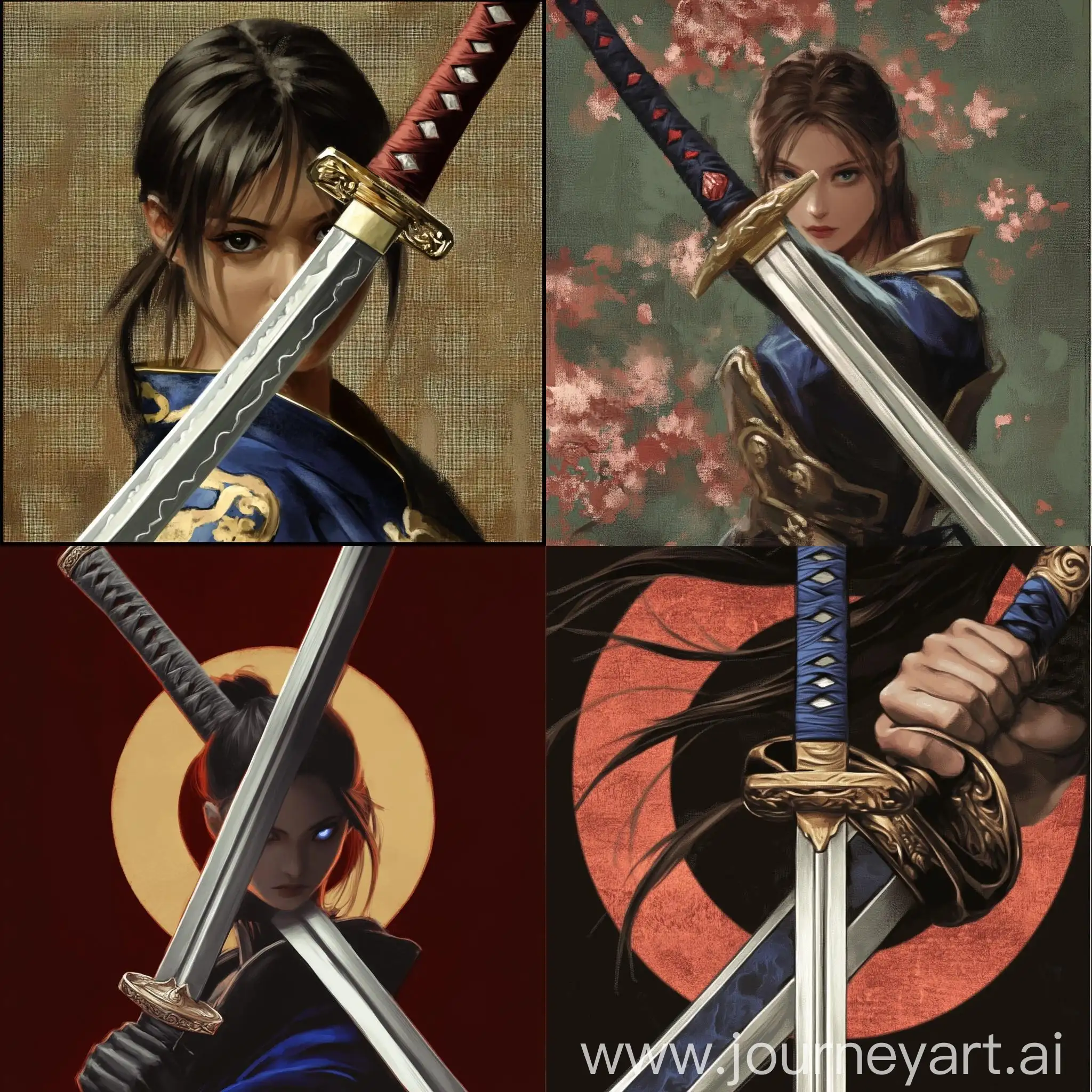 Samurai-Warrior-Holding-Katana-Sword