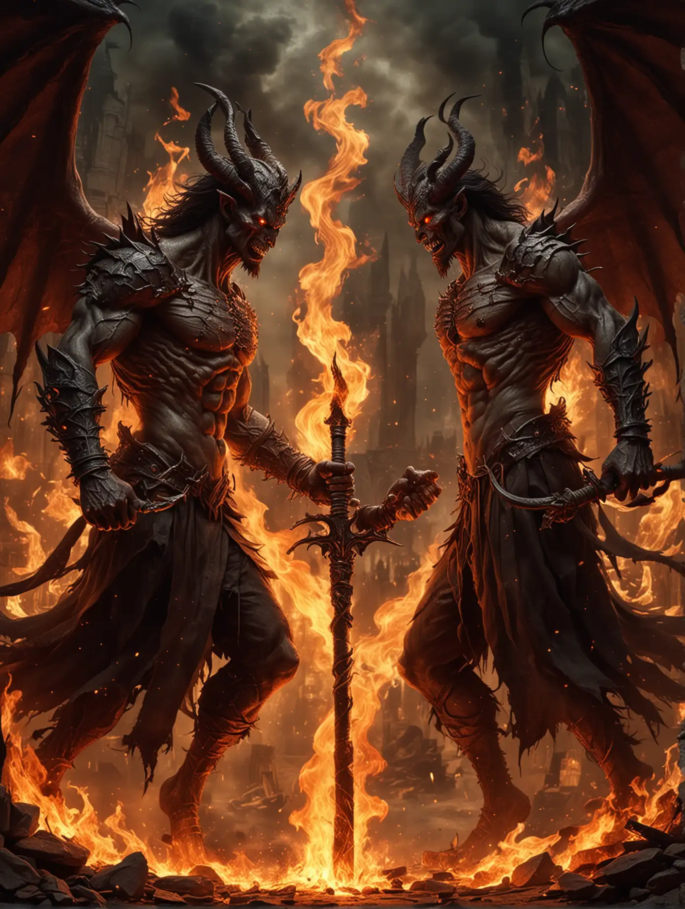 Epic-Battle-of-Two-Demonic-Fires-in-a-Fiery-Landscape