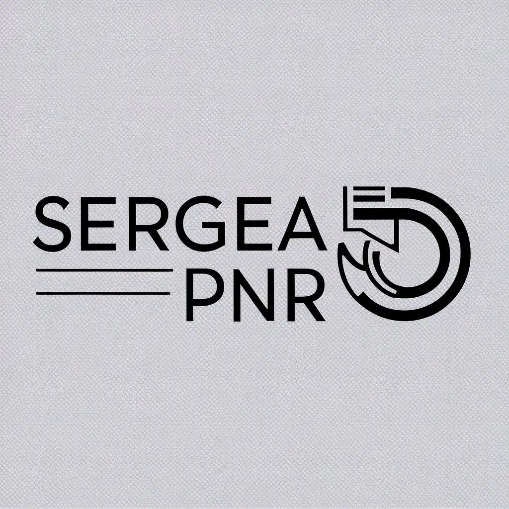 a logo design,with the text "Sergea PNR", main symbol:Connector RG45,complex,clear background