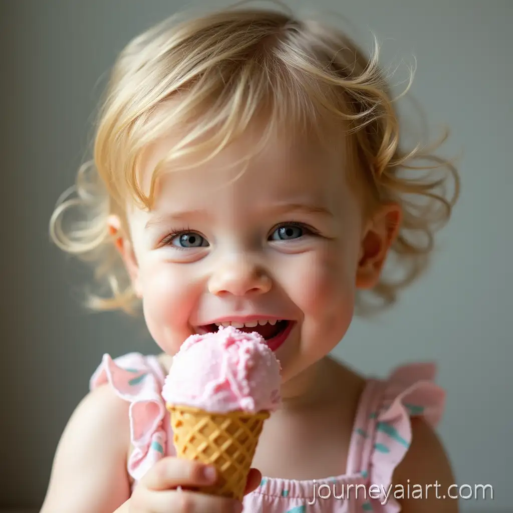 Child-Enjoying-Ice-Cream-on-a-Sunny-Day