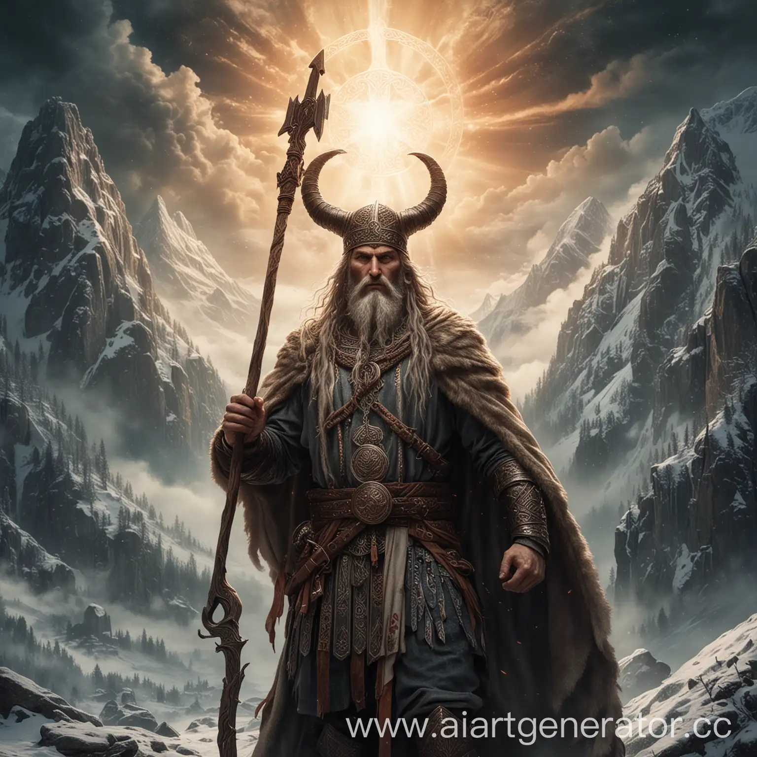 Slavic-Mythology-God-Perun-with-Majestic-Background