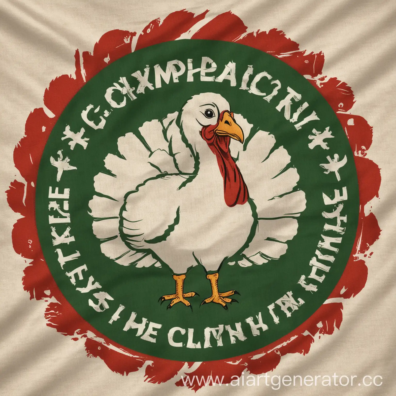 Symbolic-Representation-of-Ecologically-Clean-Turkey-Product-on-Company-Flag