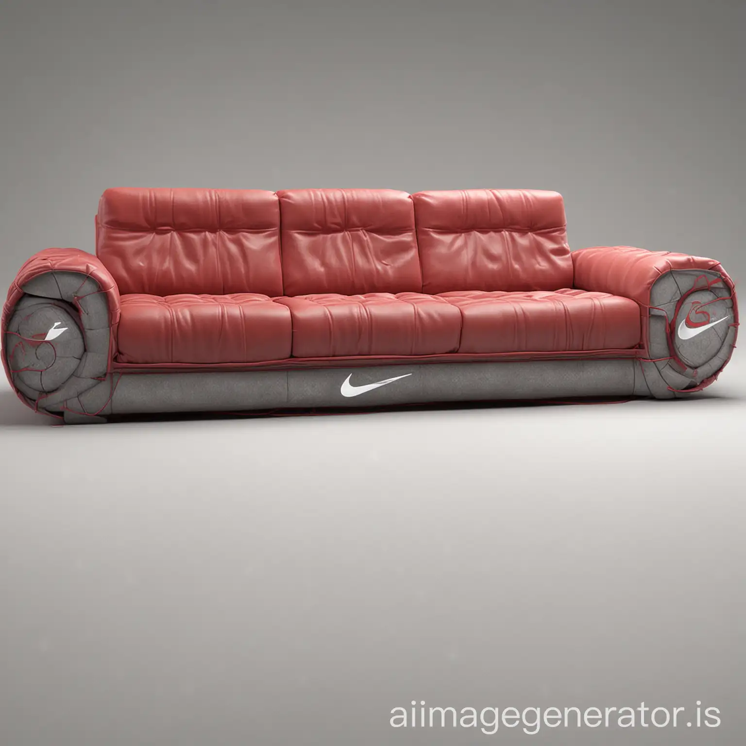 triple seat sofa inspired by nike shoes