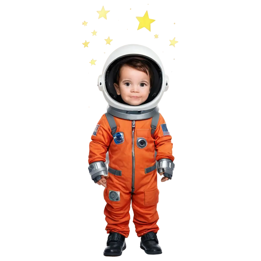 PNG-Image-of-a-Little-Boy-Astronaut-Searching-for-a-Star-Captivating-Space-Exploration-Concept