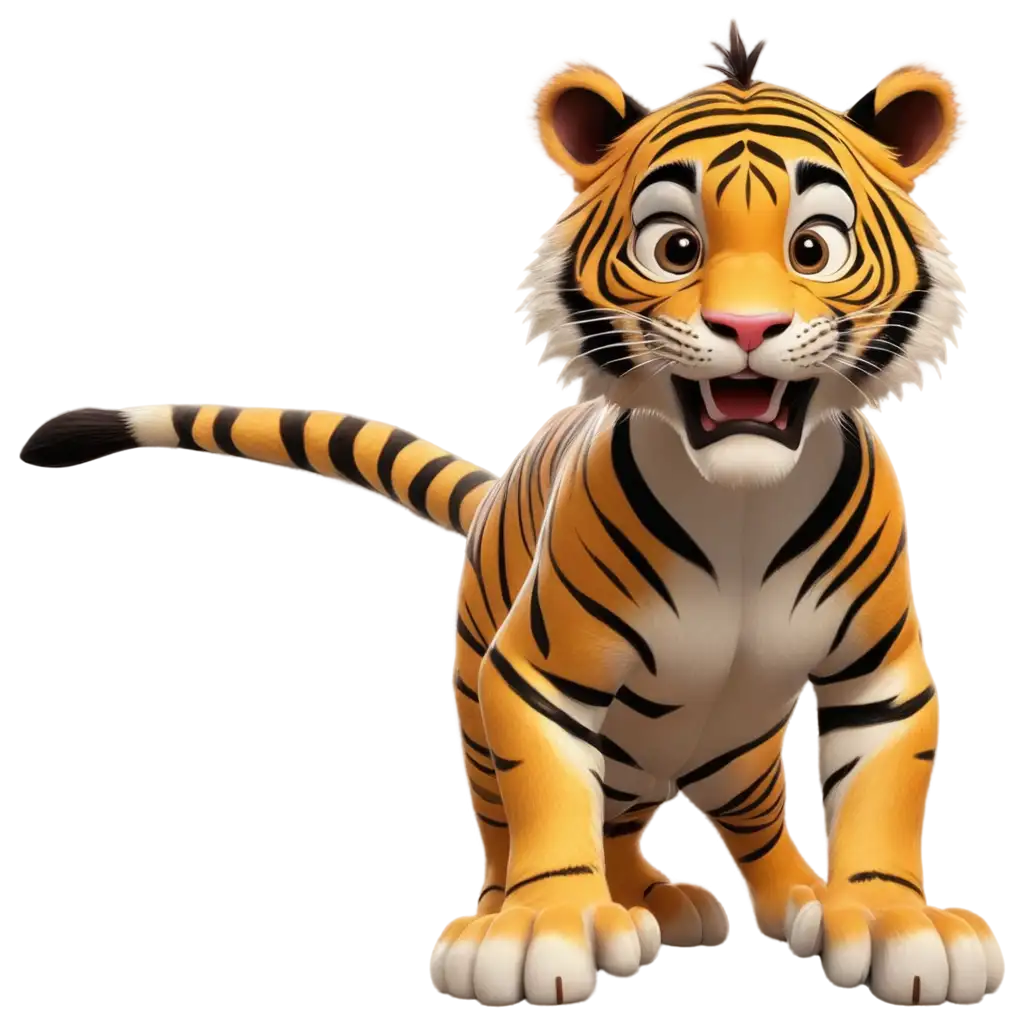 3D-Animated-Harimau-PNG-HighQuality-Tiger-Design-for-Versatile-Use