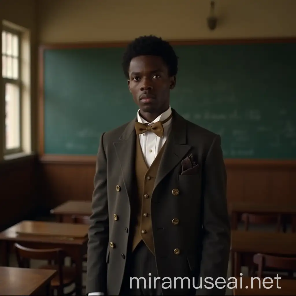 1920s Era Classroom with William Jackson Harper in Vintage Attire