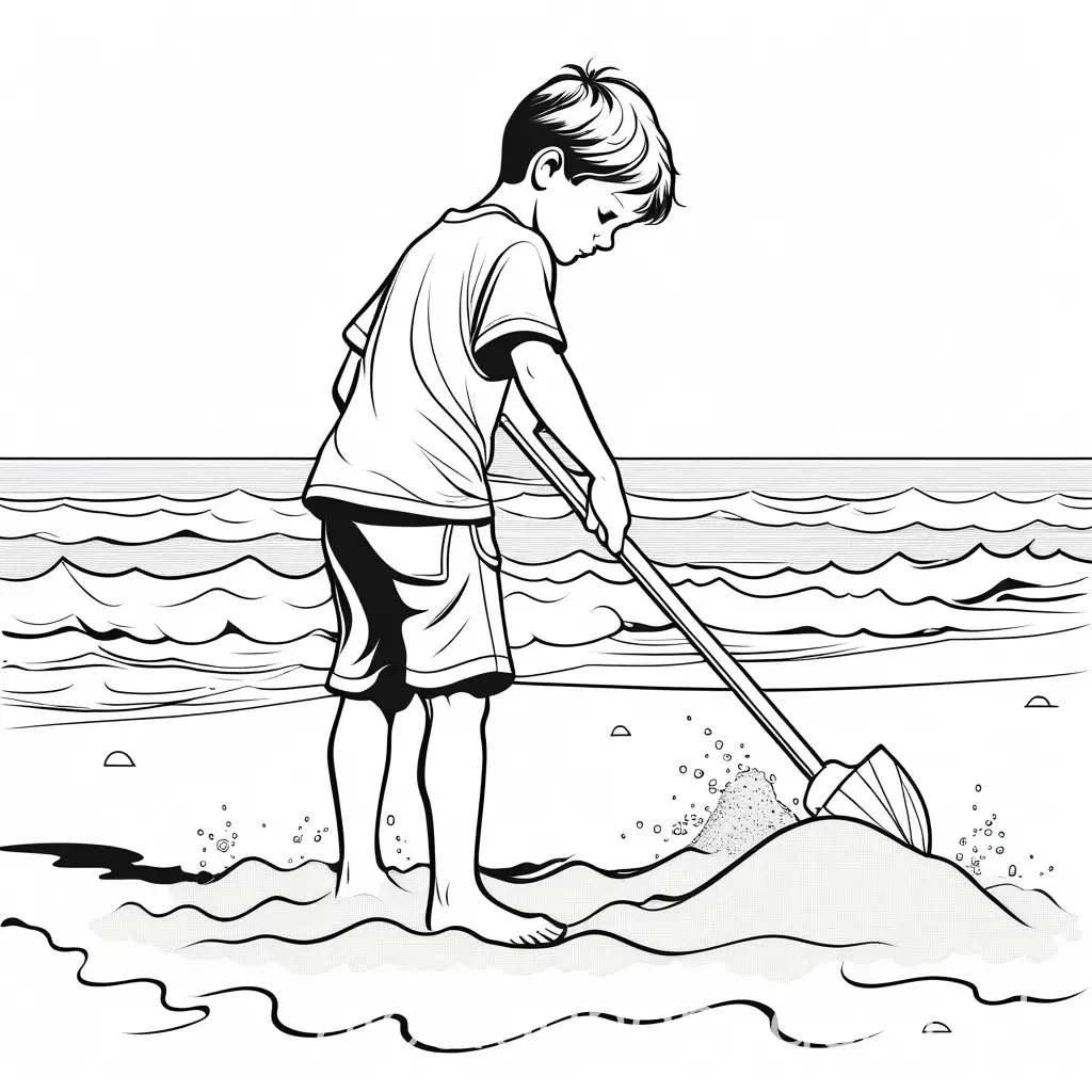 Young-Boy-Playing-with-Sand-Toys-at-the-Beach