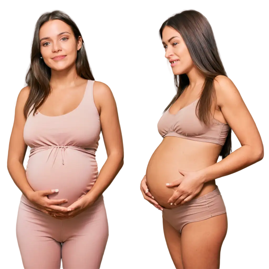 HighQuality-PNG-Image-of-a-Young-and-Older-Pregnant-Woman