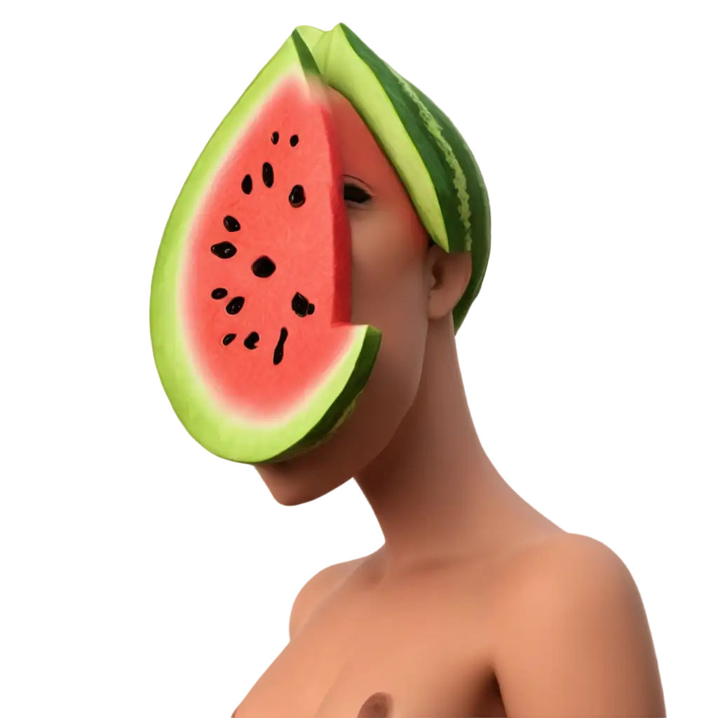 3D-Watermelon-Slice-with-Human-Face-PNG-HighQuality-Image-for-Creative-Projects