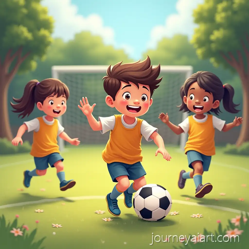 Happy-Children-Playing-Soccer-and-Basketball-in-Physical-EducationAI-Image-Expansion-Class